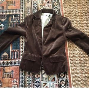 Brown velvet blazer